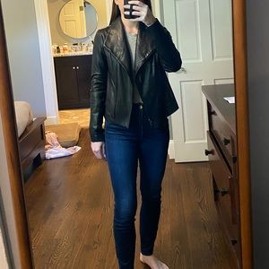 Vince leather scuba jacket size medium